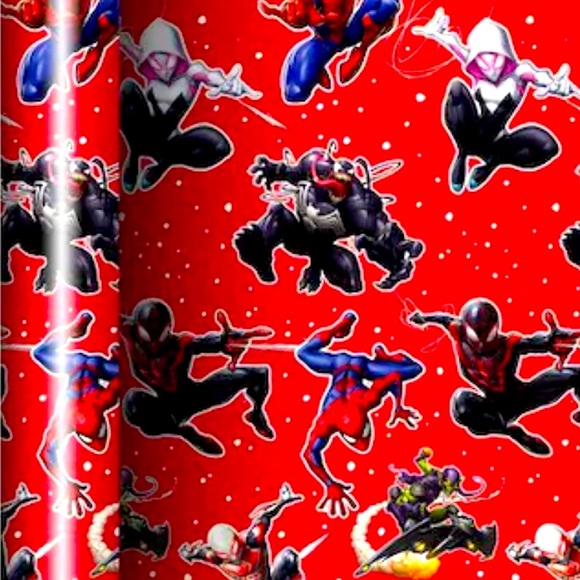 Marvel Holiday Marvel Spiderman Wrapping Paper Poshmark
